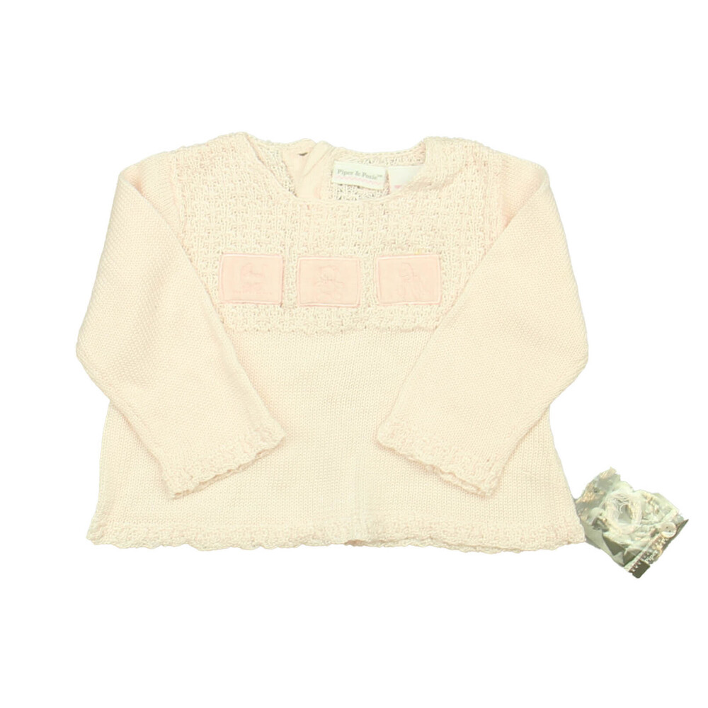 Piper & Posie Girls Pink Sweater size: 0-3 Months